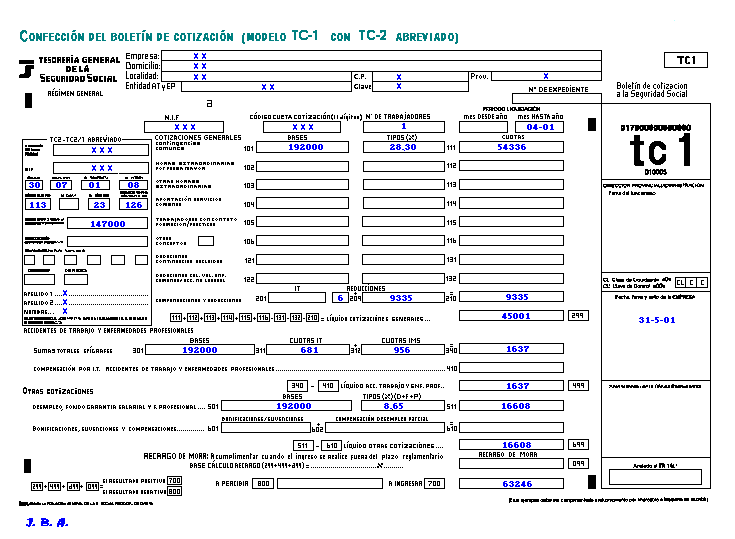 Cesión de los TC2 y nóminas de los trabajadores de las subcontratas ...